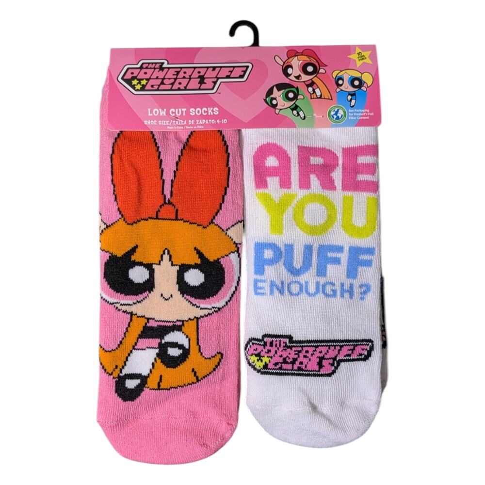 The Powerpuff Girls Womens 10-Pack Low-Cut Socks Size 4-10 NWT